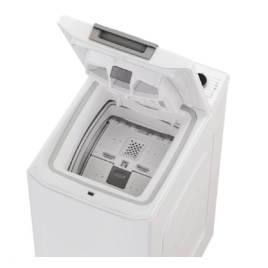 Hoover THO286TM5-S felültöltős mosógép, 8 kg, WIFI+Bluetooth, inverter motor, 41x60x86 cm