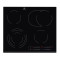 Electrolux EHF6547FXK beépíthető kerámialap, 59x52x3.8 cm, fekete szín 