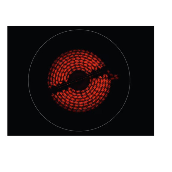 Electrolux EHF6547FXK beépíthető kerámialap, 59x52x3.8 cm, fekete szín 