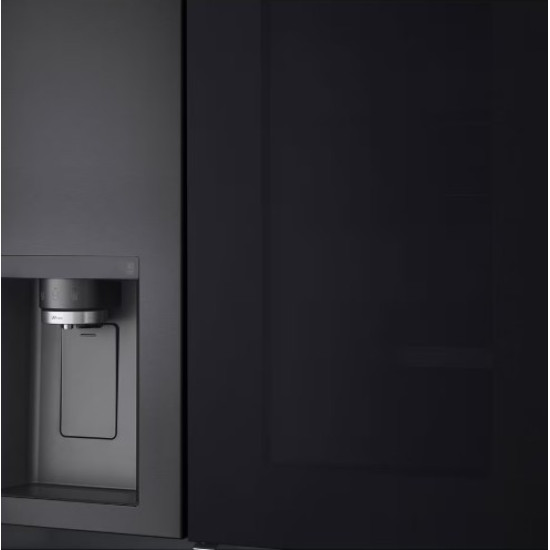 LG GSXV91MCAE Total No Frost side by side hűtőszekrény, 416/219L, Wifi, inverter kompresszor, 91.3x73.5x179 cm, matt fekete szín 