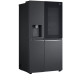 LG GSXV91MCAE Total No Frost side by side hűtőszekrény, 416/219L, Wifi, inverter kompresszor, 91.3x73.5x179 cm, matt fekete szín 