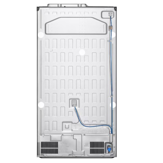 LG GSXV91MCAE Total No Frost side by side hűtőszekrény, 416/219L, Wifi, inverter kompresszor, 91.3x73.5x179 cm, matt fekete szín 