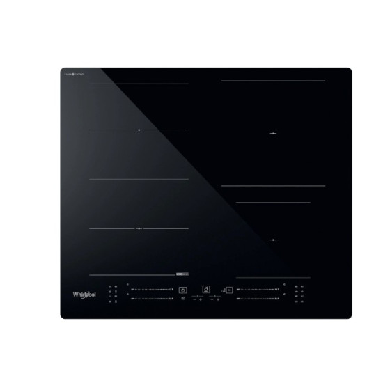 Whirlpool WF S3660 CPNE beépíthető indukciós kerámialap, 59x51x5.4 cm, fekete szín 
