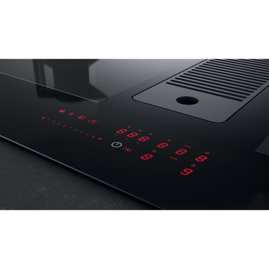 Whirlpool WVH 1065B F KIT beépíthető indukciós kerámialap beépített elszívóval, 65x51.5x32 cm, fekete szín