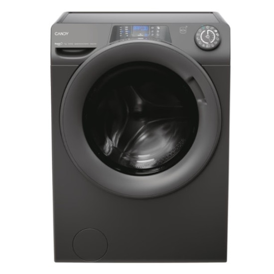 Candy RP4 476BWMRR/1-S elöltöltős mosógép, 7 kg, inverter motor, WIFI, gőz, 60x45x85 cm, antracitszürke szín 