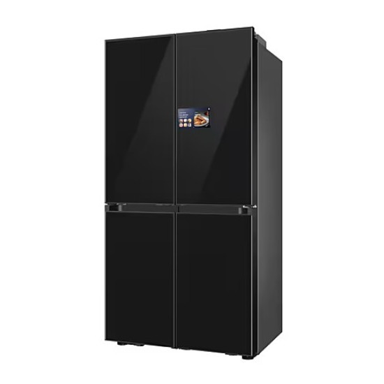 MPM MPM-503-SSI-11 Total No Frost side by side hűtőszekrény francia ajtós kialakítással, 349/156L, inverter kompresszor, 90.5x60x190 cm, fekete üveg szín 