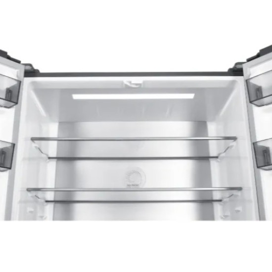 MPM MPM-503-SSI-11 Total No Frost side by side hűtőszekrény francia ajtós kialakítással, 349/156L, inverter kompresszor, 90.5x60x190 cm, fekete üveg szín 