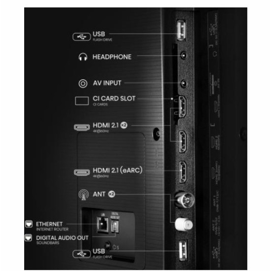 Hisense 75A6Q 4K UHD Smart LED TV, 75", 190.5 cm