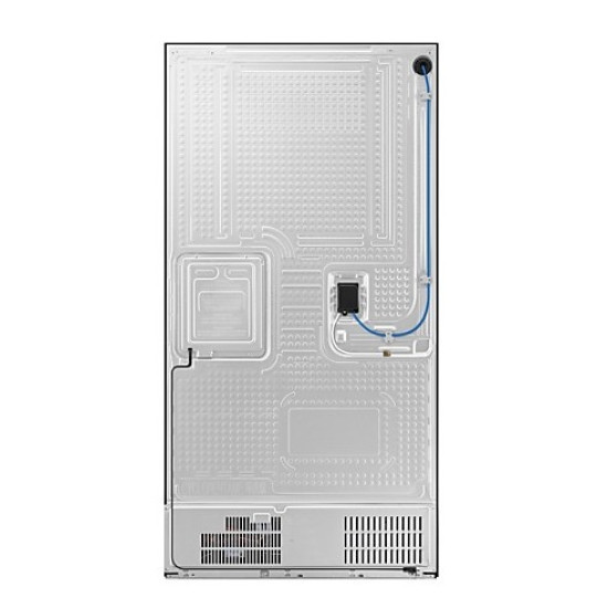 Samsung RM90F67CECEO side by side hűtőszekrény francia ajtós kialakítással, 399/255L, AI inverteres kompresszor, Wifi, 91.2x73.1x185.3 cm, tiszta szénfekete szín 