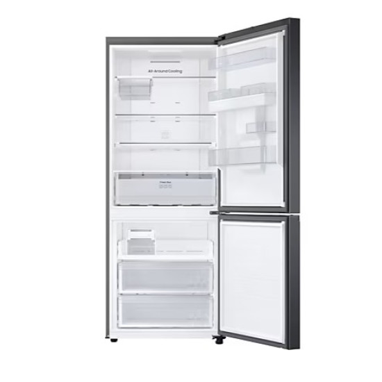 Samsung RB50DG632EB1EO No Frost alulfagyasztós kombinált hűtőszekrény, 337/168L, Digitális Inverter Kompresszor, Wifi, 75.9x71.1x192 cm, fekete szín 