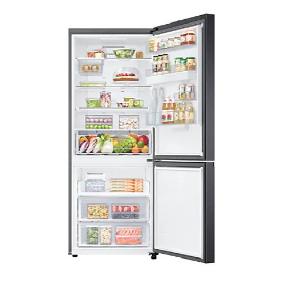 Samsung RB50DG632EB1EO No Frost alulfagyasztós kombinált hűtőszekrény, 337/168L, Digitális Inverter Kompresszor, Wifi, 75.9x71.1x192 cm, fekete szín 