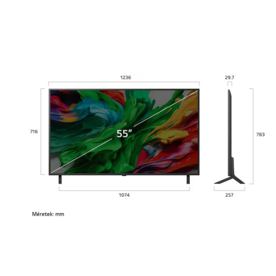 LG 55QNED85A3C QNED EVO AI UHD MiniLED 4K Smart TV, 55", 139.7 cm