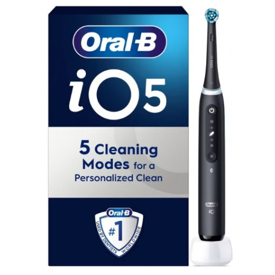Oral-B iO5 Matt Black elektromos fogkefe 