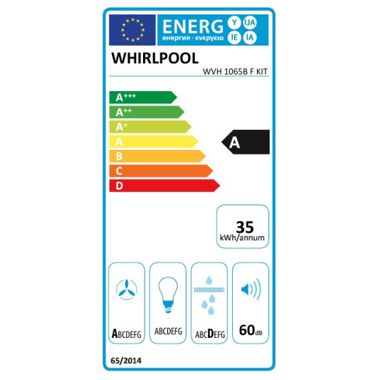 Whirlpool WVH 1065B F KIT beépíthető indukciós kerámialap beépített elszívóval, 65x51.5x32 cm, fekete szín