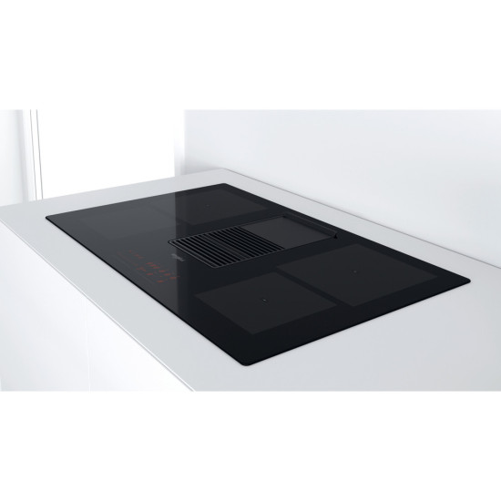Whirlpool WVH 92 K/1 beépíthető indukciós kerámialap beépített elszívóval, 83x51.5x21.1 cm, fekete szín 