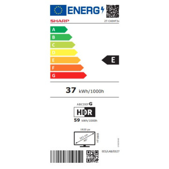 Sharp 40HF3265E Full HD Google Smart QLED TV, 40", 101.6 cm 
