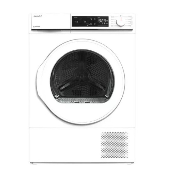 Sharp KD-NHA8S6GWE-EE hőszivattyús szárítógép, 8 kg, Wifi, 59.6x56.3x84.5 cm 