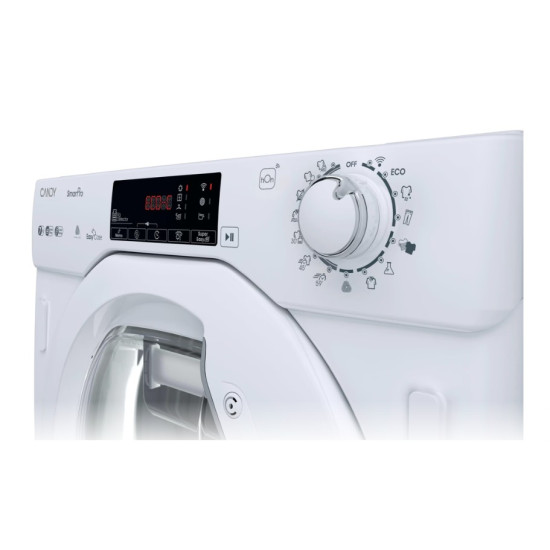 Candy BCTD H7A2TE-S beépíthető hőszivattyús szárítógép, 7 kg, Wifi, 559.6x49.2x85 cm 