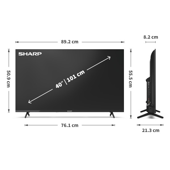 Sharp 40HA1205E Full HD LED TV, 40", 101.6 cm 
