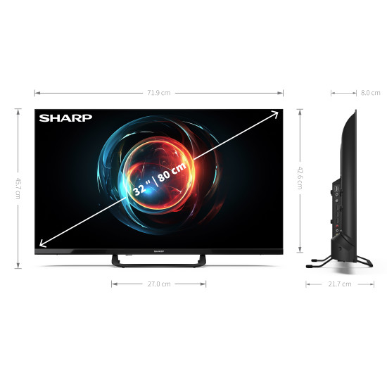 Sharp 32FH8EA Full HD Smart LED TV, 32", 81.28 cm 