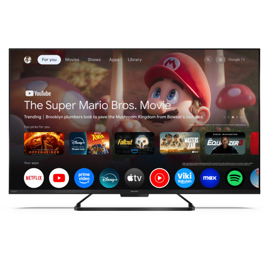 Sharp 43HR7265E 4K UHD Smart QLED TV, 43", 109.22 cm 