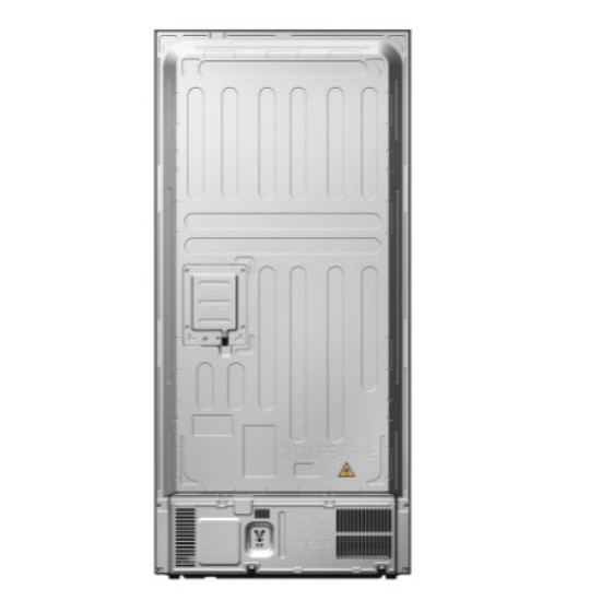 Haier HCR7818DNMM No Frost side by side hűtőszekrény francia ajtós kialakítással, 311/156L, 83.3x65x181.5 cm, New Platinum inox szín