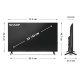 Sharp 32HF3265E HD Ready Smart QLED TV, 32", 81.28 cm 