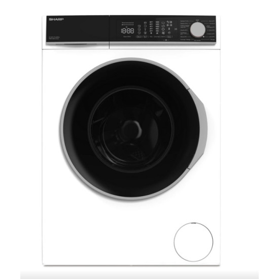 Sharp ES-NFL914AWNA-EE elöltöltős mosógép, 9 kg, inverter motor, 59.7x58.2x84.5 cm 