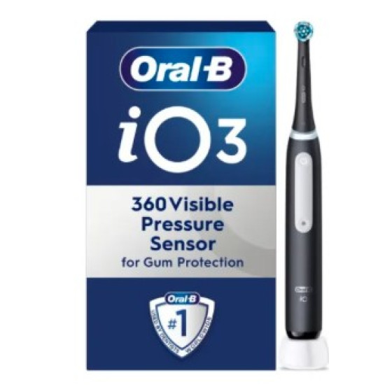 Oral-B iO3 Matt Black elektromos fogkefe 