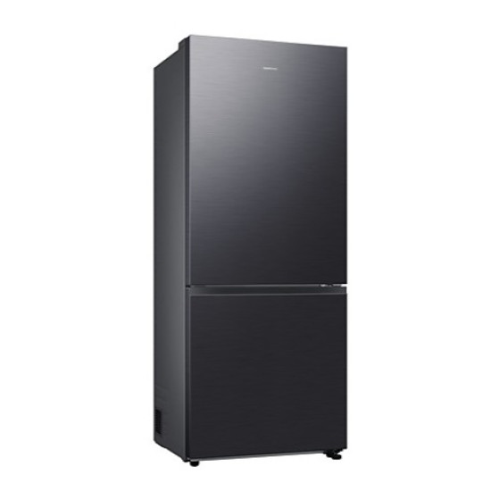 Samsung RB50DG602EB1EO No Frost alulfagyasztós kombinált hűtőszekrény, Wifi, inverter kompresszor, 340/168L, 75.9x71.1x192 cm, fekete szín 