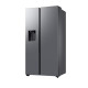 Samsung RS70F64KETEO side by side hűtőszekrény, 420/220L, AI inverteres kompresszor, 91.2x72.6x178.4 cm, matt metál DOI szín