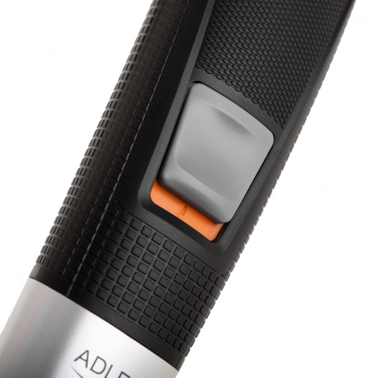 Adler AD 2943 5 az 1 ben multifunkciós testszőrzetnyíró, orrszőrzetvágó, borotva, hajvágó, szakállvágó és precíziós vágó, fekete/szürke szín