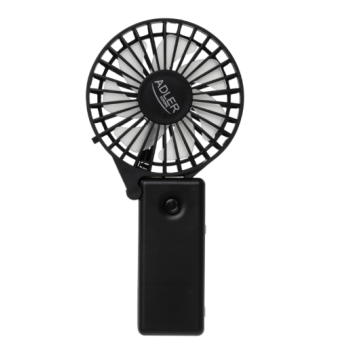 Adler AD7336 összecsukható mini ventilátor, 6.5 cm átmérő, fekete szín 