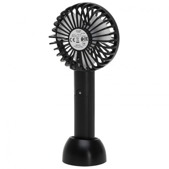 Adler AD 7338 mini USB ventilátor 7cm átmérő, fekete szín 