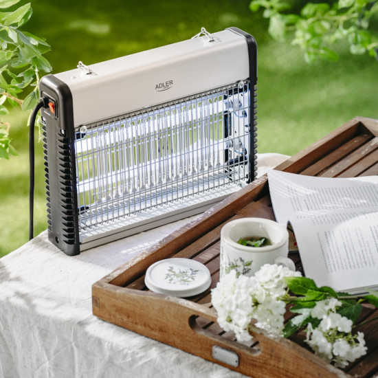 Adler AD7940 elektromos rovarcsapda, szürke szín 