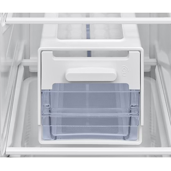 Samsung RS70F65QETEO side by side hűtőszekrény, 420/239L, AI Inverteres Kompresszor, 91.2x72.6x178.4 cm, matt metál szín 