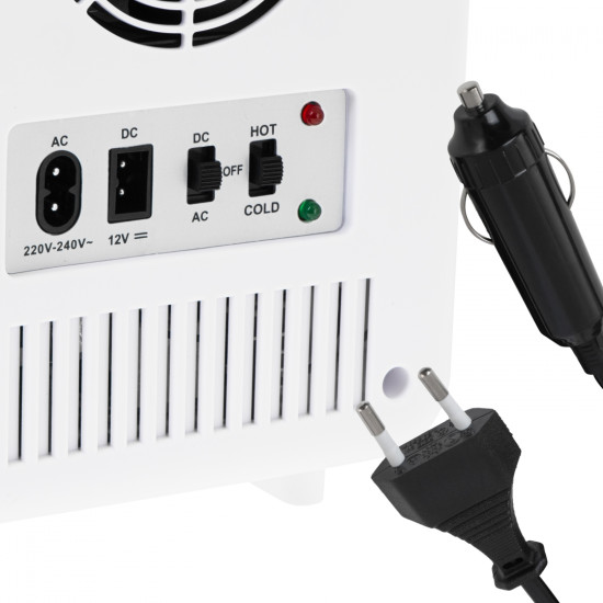 Adler AD8084W mini hűtőszekrény 4L, fehér szín 