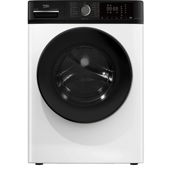 Beko B1WFM2841WBEE elöltöltős mosógép, 8 kg, inverter motor, 60x84.7x52 cm