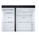 LG GSLC40EPPE side by side hűtőszekrény, Smart Inverter Kompresszor, 417/221L, 91.3x73.5x179 cm, matt éjfekete szín 