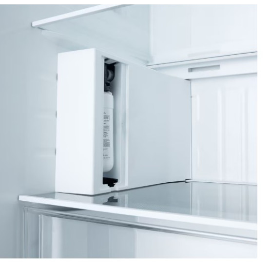 LG GSLC40EPPE side by side hűtőszekrény, Smart Inverter Kompresszor, 417/221L, 91.3x73.5x179 cm, matt éjfekete szín 