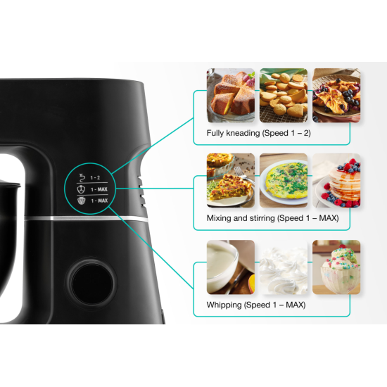 Gorenje MMC1000SCB konyhai robotgép, 6L, 1000W, fekete