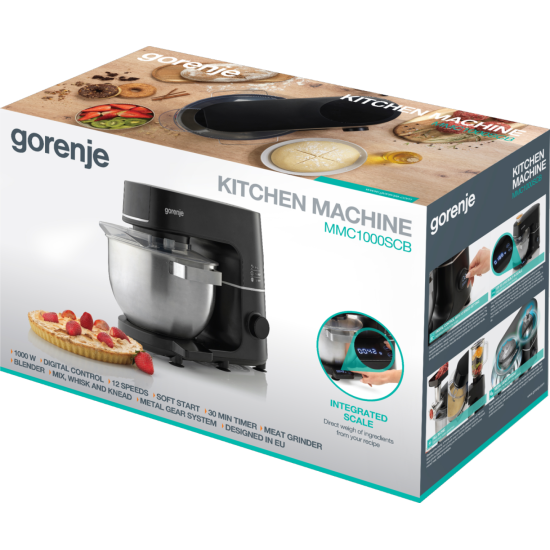 Gorenje MMC1000SCB konyhai robotgép, 6L, 1000W, fekete
