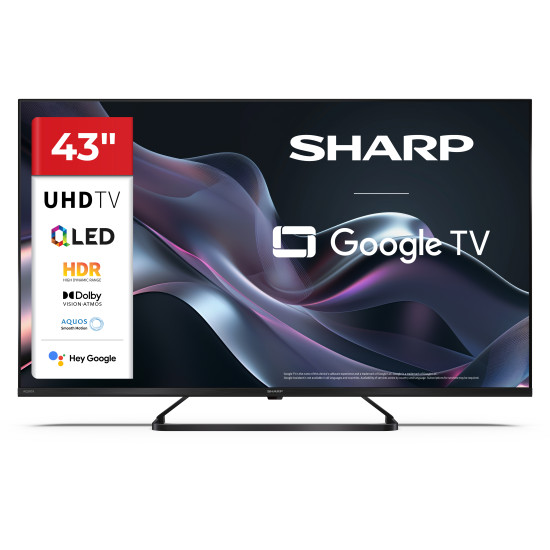 Sharp 43HP6265E 4K UHD Smart QLED TV, 43", 109.22 cm 
