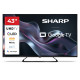 Sharp 43HP6265E 4K UHD Smart QLED TV, 43", 109.22 cm 