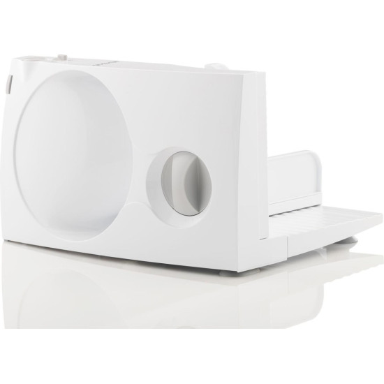 Gorenje R402W szeletelőgép, Solingen recés rozsdamentes acél pengével, 100W, fehér szín 