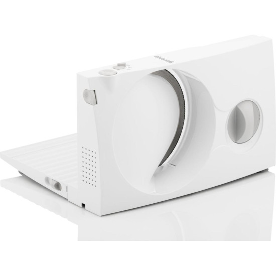 Gorenje R402W szeletelőgép, Solingen recés rozsdamentes acél pengével, 100W, fehér szín 