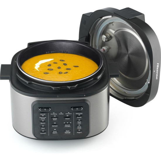 Hisense HMC6SBK multifunkciós főzőedény, 1500W, 6L, inox szín 
