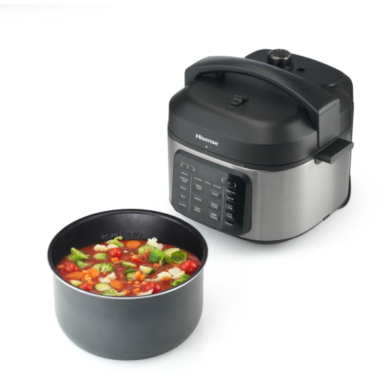 Hisense HMC6SBK multifunkciós főzőedény, 1500W, 6L, inox szín 