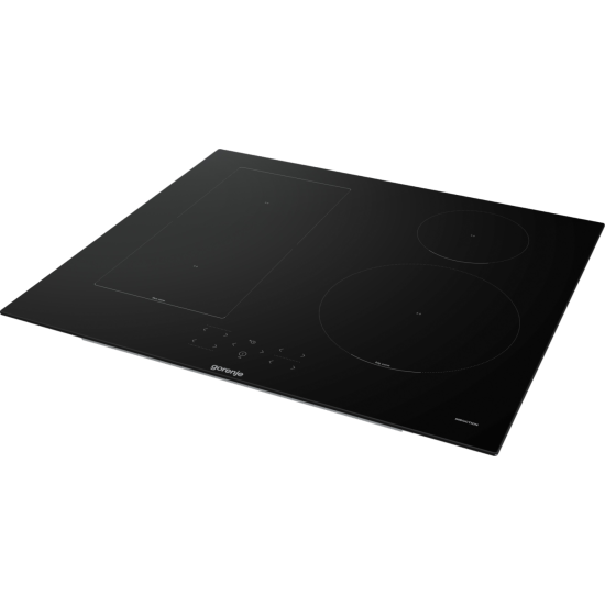 Gorenje GI6431BFZ beépíthető indukciós kerámialap, Bridge összekapcsolható főzőzóna, 59.5x52x5.4 cm, fekete szín 