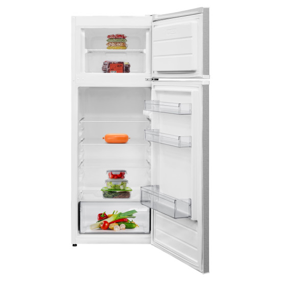 Philco PT 213 EMX felülfagyasztós kombinált hűtőszekrény, 171/42L, 54x57x145 cm, inox szín 